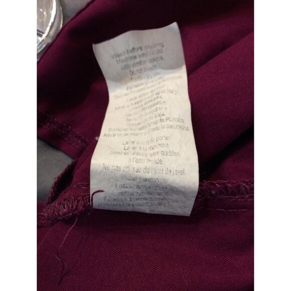 Cherokee Authentic Workwear Scrub Top Size 3X Burgandy - Picture 5 of 5